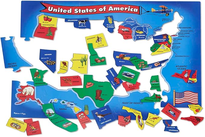 United States Map Floor Puzzle