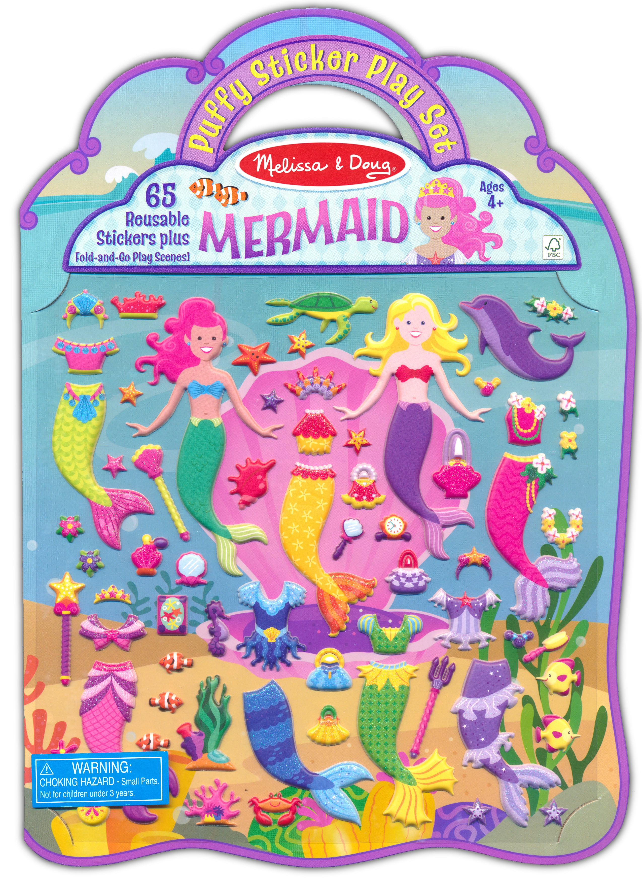 Mermaid, Puffy Sticker Play Set