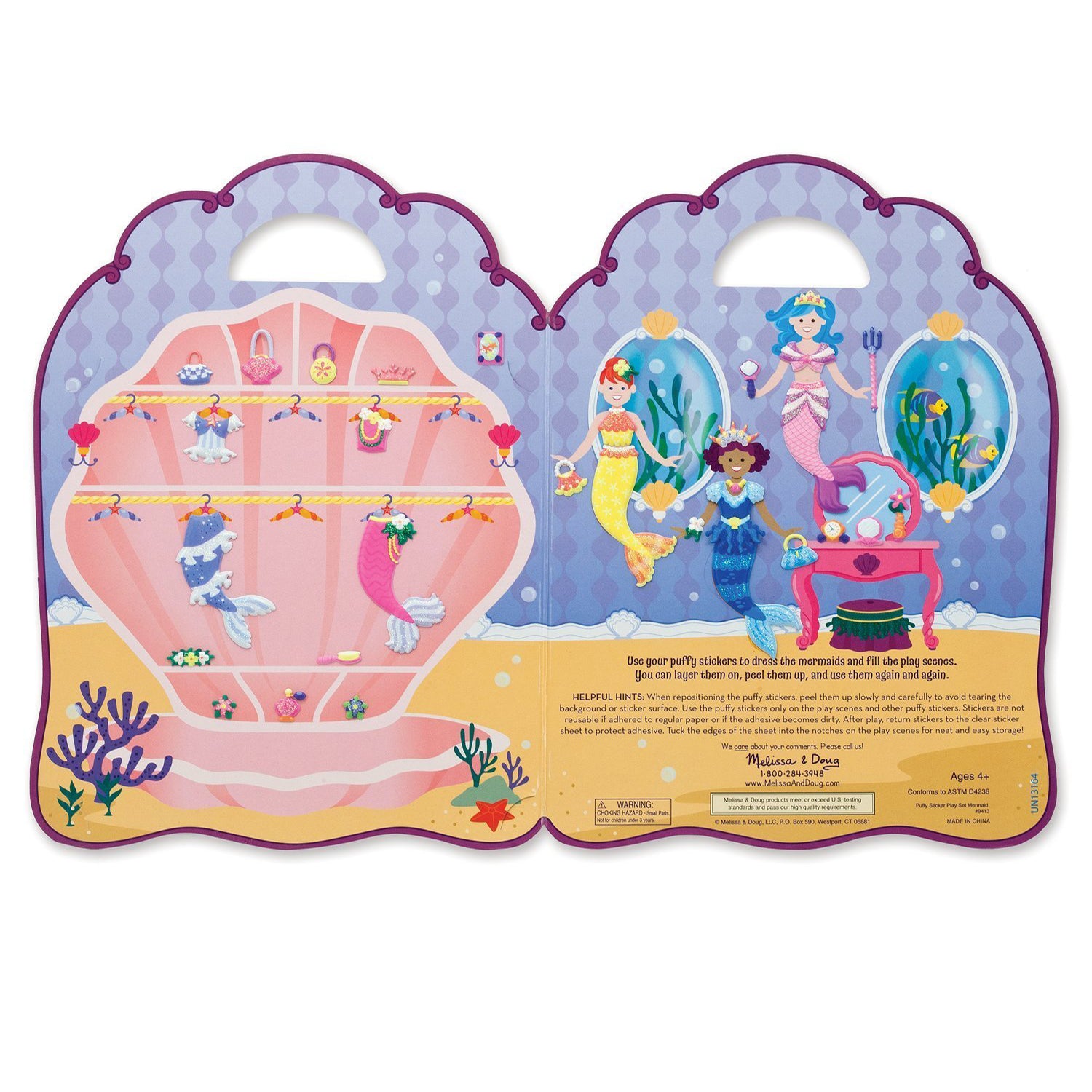 Mermaid, Puffy Sticker Play Set