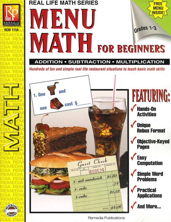 Real Life Math: Menu Math for Beginners