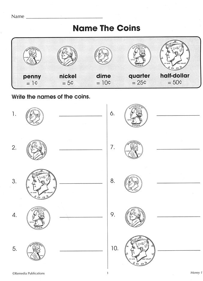 Money, Grades 1-2