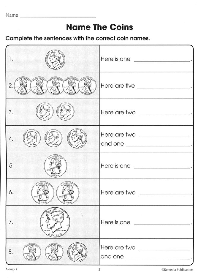 Money, Grades 1-2