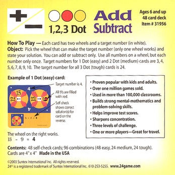 24 Game: Addition & Subtraction (48 Cards)