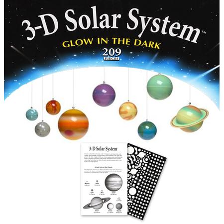 3-D Glow in the Dark Solar System