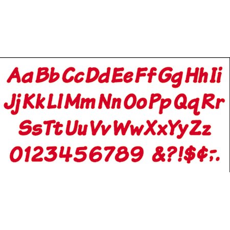 Red 4 Italic Ready Letters