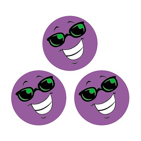 Purple Smiles (Grape) Small Round Stinky Stickers