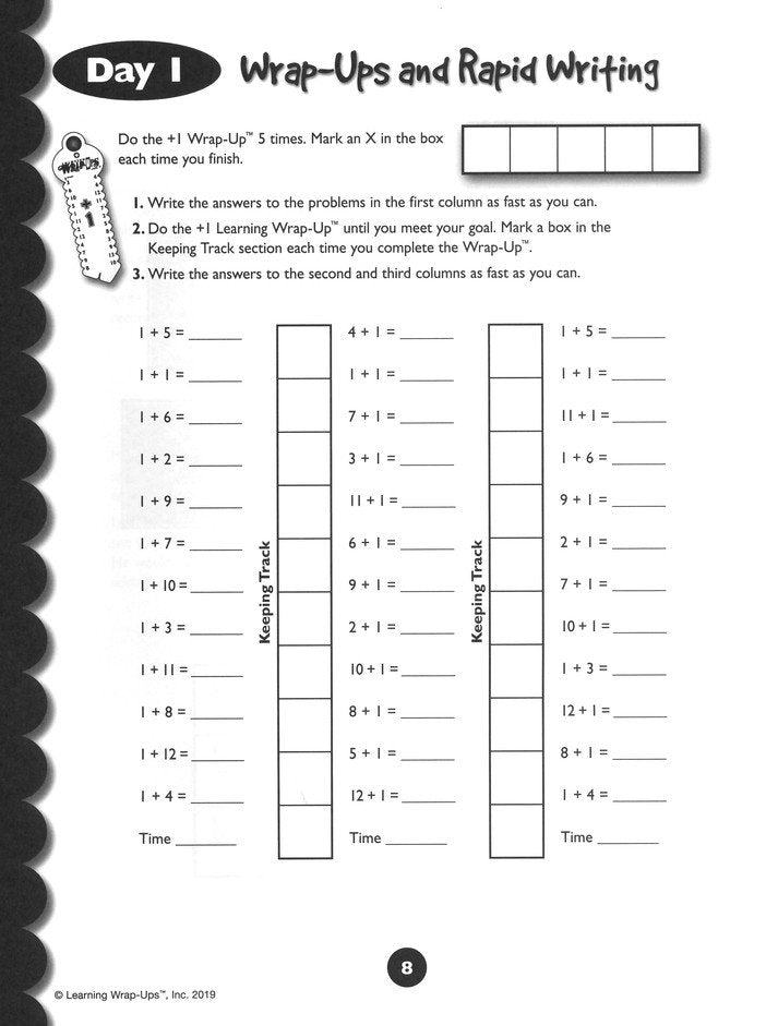 10 Days to Addition Mastery Workbook