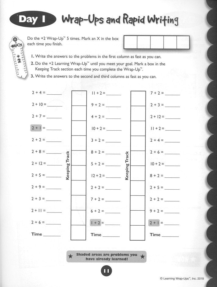 10 Days to Addition Mastery Workbook