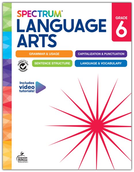 Spectrum Language Arts Workbook, Grade 6