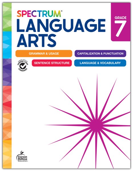 Spectrum Language Arts Workbook, Grade 7
