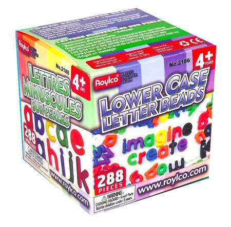Lower Case Letter Beads (Package of 288)