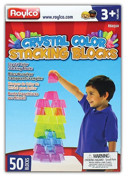 Crystal Color Stacking Blocks (Package of 50)
