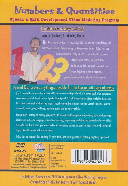 Numbers & Quantities, DVD