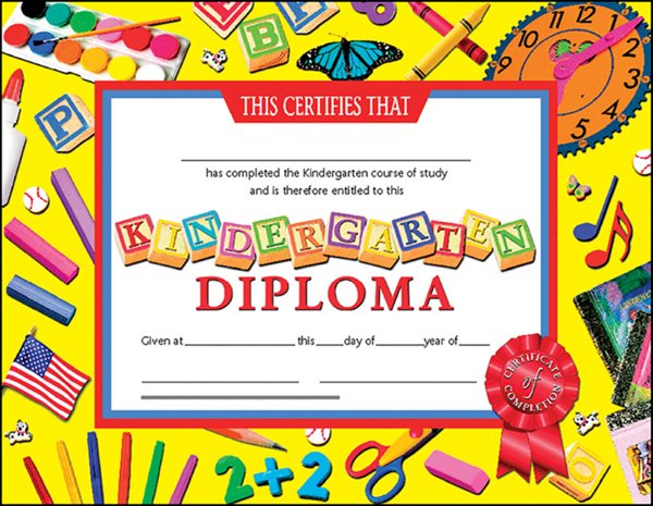 Kindergarten Diploma, School Supplies (Pack of 30)