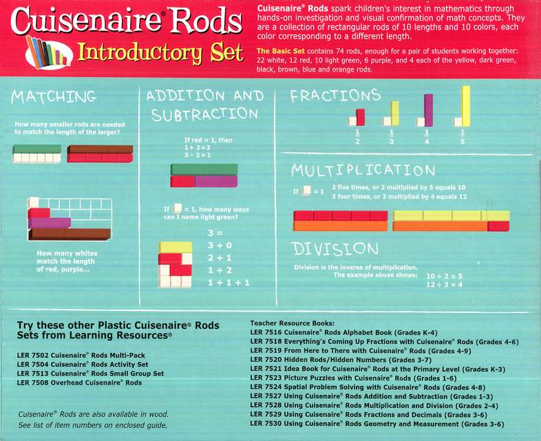 Cuisenaire&#174 Rods Introductory Set, Plastic