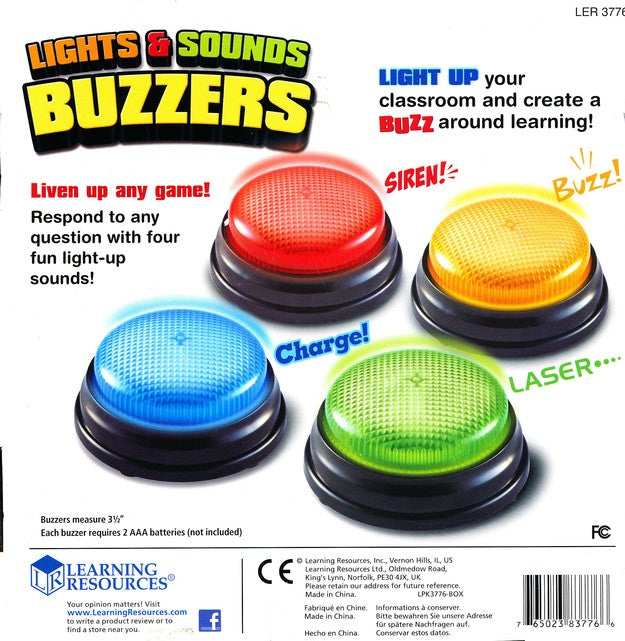 Lights and Sounds Buzzers (Set of 4)