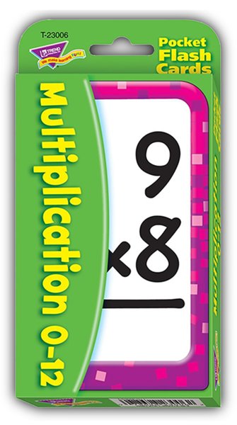 Multiplication Pocket Flash Cards