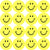 Neon Yellow Smiles SuperSpots Stickers
