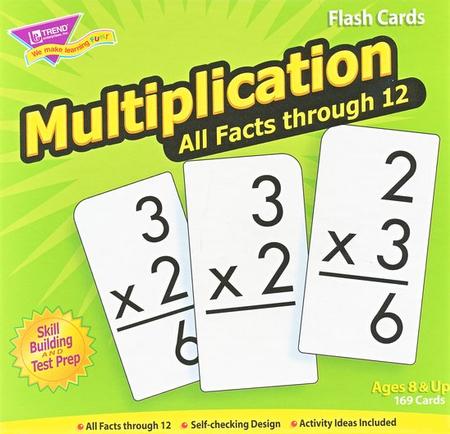 Multiplication 0-12 (all facts) Flash Cards