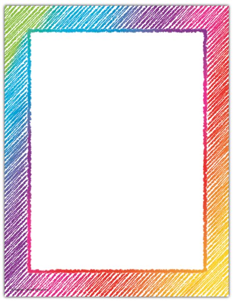 Colorful Scribble Computer Paper