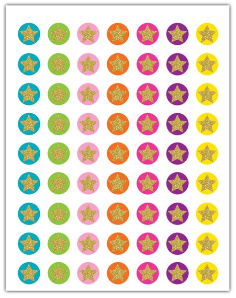 Confetti Stars Mini Stickers