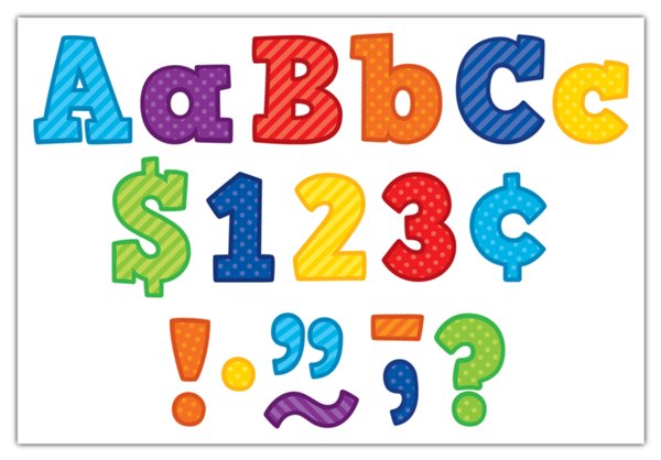 Playful Patterns Bold Block 3&#034 Letters Combo Pack