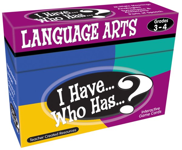 I Have... Who Has...? Language Arts Game (Grades 3 and 4)