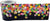 Colorful Confetti on Black Straight Rolled Border Trim