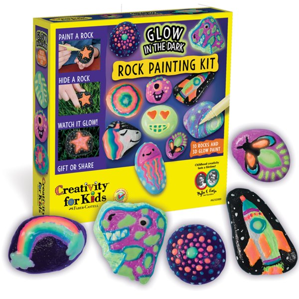 Glow-in-the-Dark Rock Painting Kit