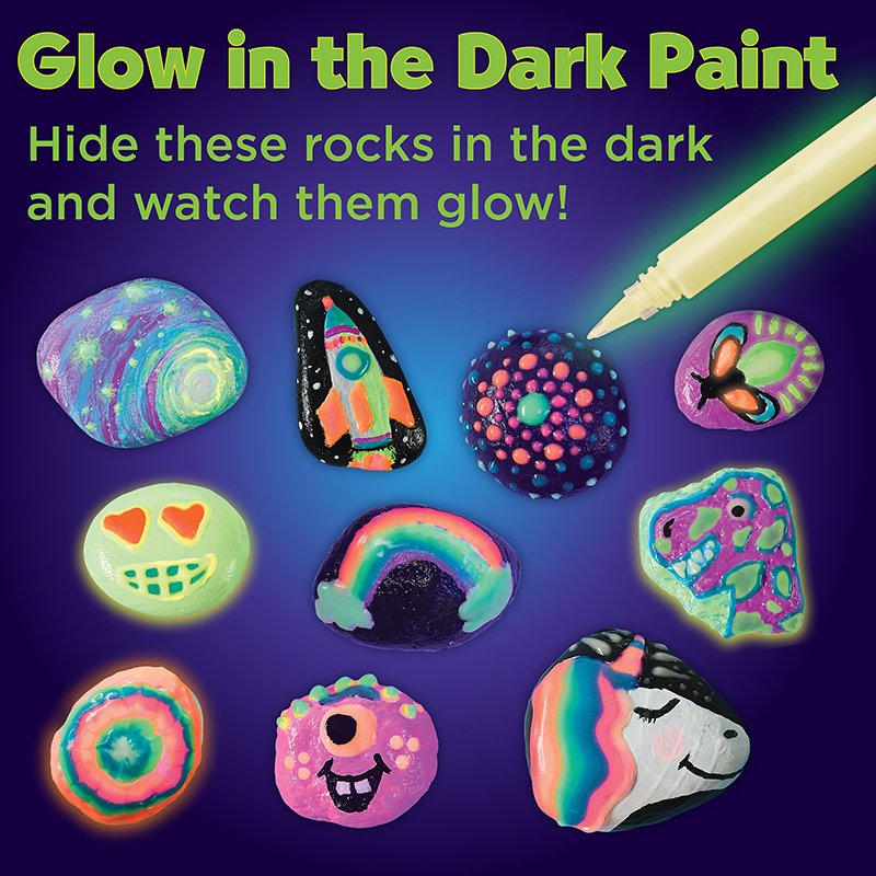 Glow-in-the-Dark Rock Painting Kit