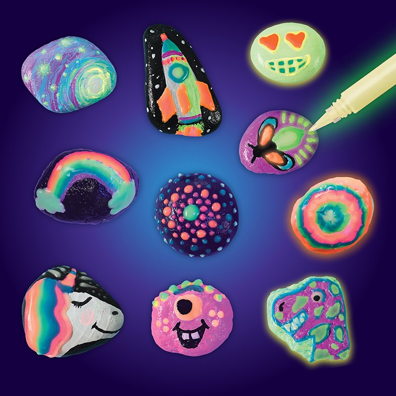 Glow-in-the-Dark Rock Painting Kit