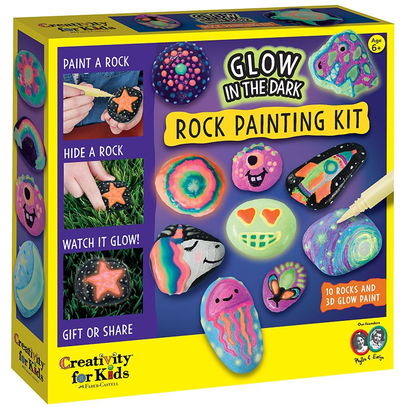 Glow-in-the-Dark Rock Painting Kit