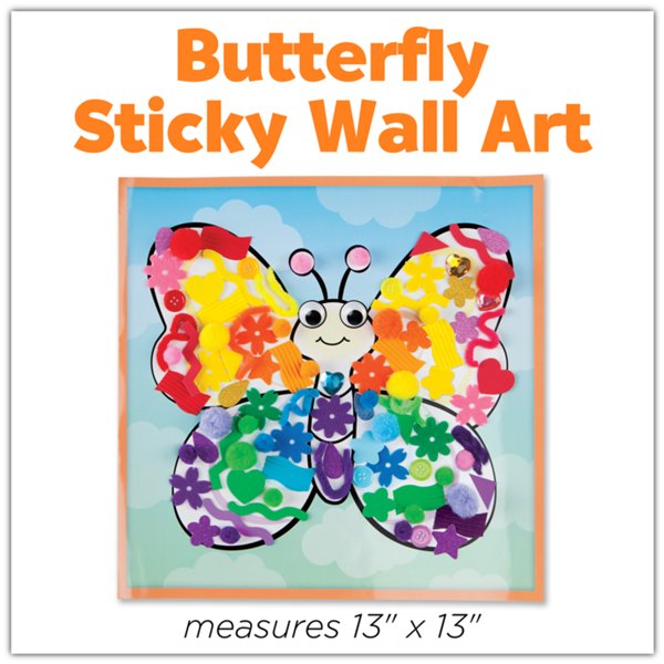 Sensory Sticky Wall Art Butterfly