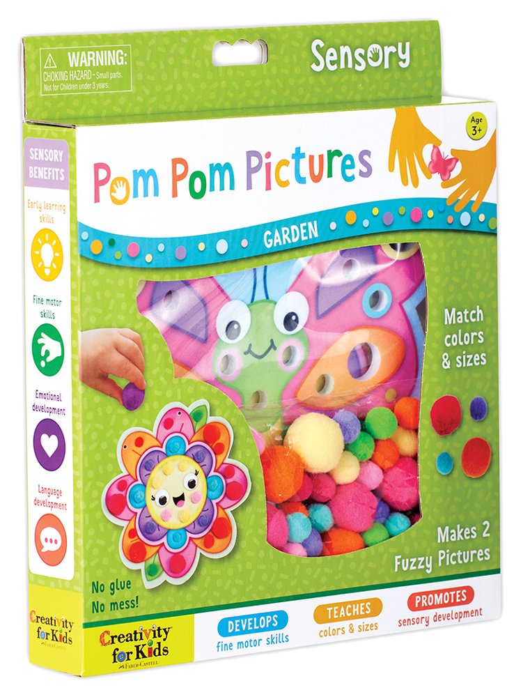 Sensory Pom Pom Pictures Garden