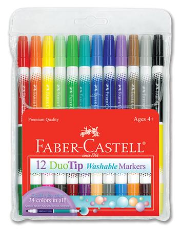 DuoTip Washable Markers, Pack of 12