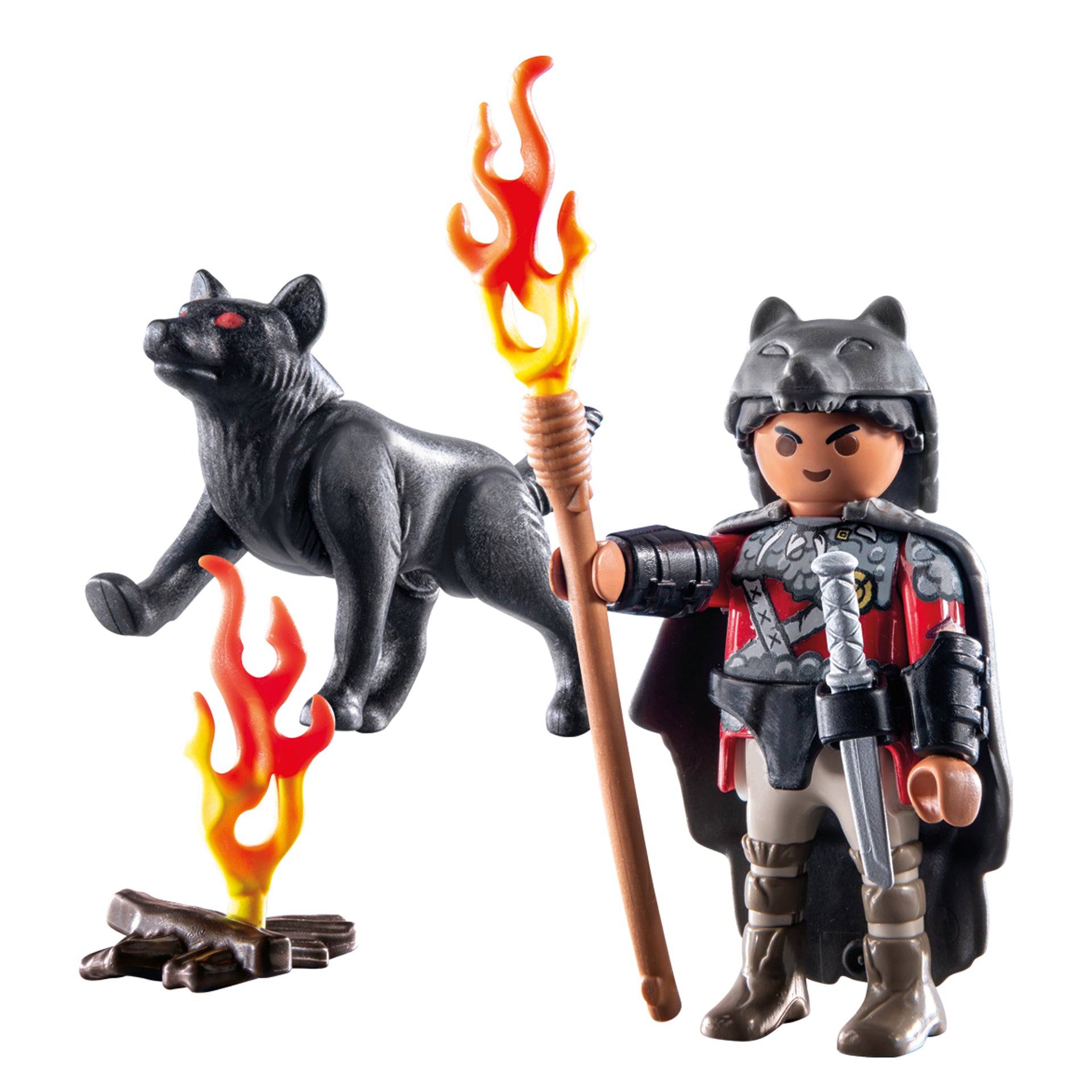 Playmobil Warrior with Wolf