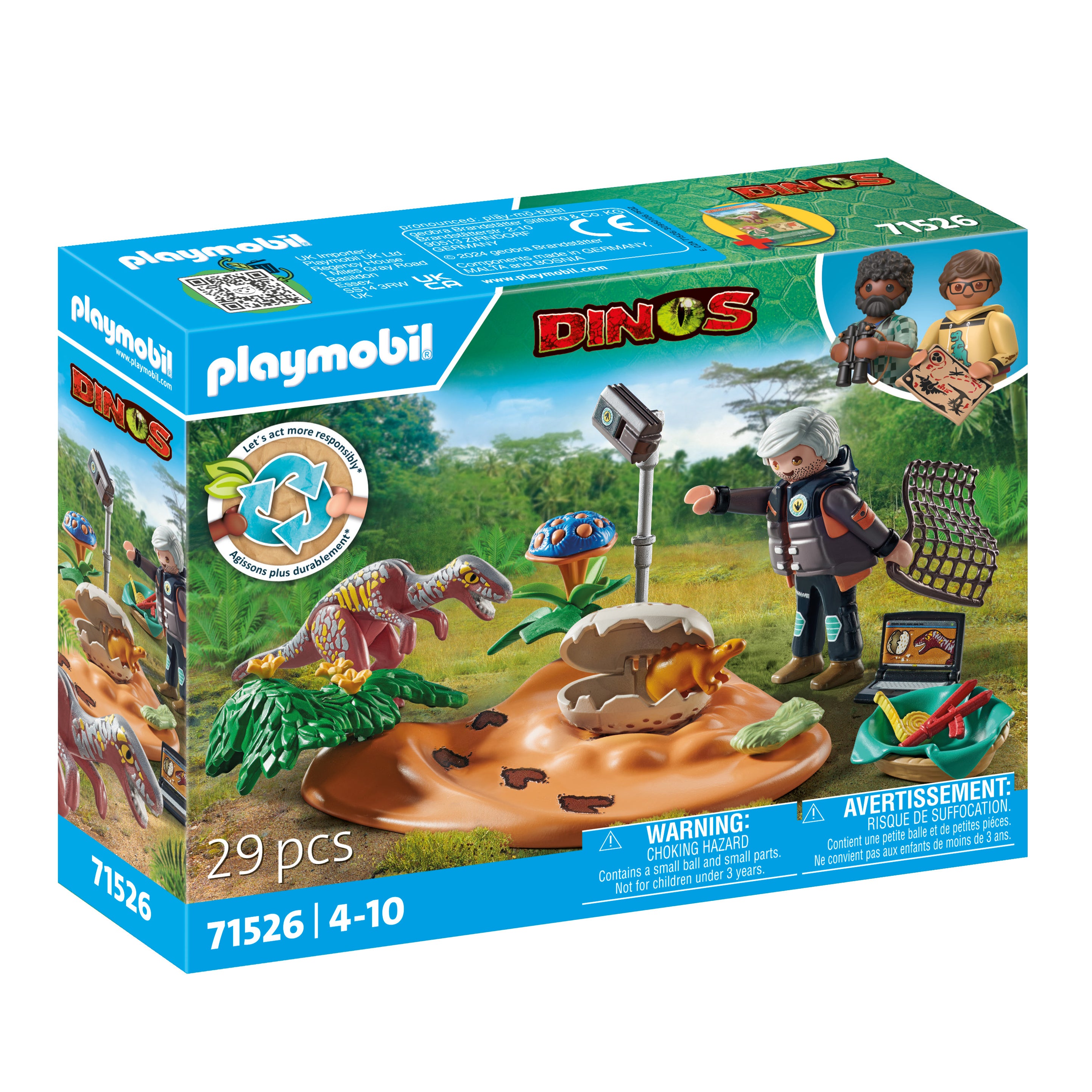 Playmobil Stegosaurus Nest with Egg Thief