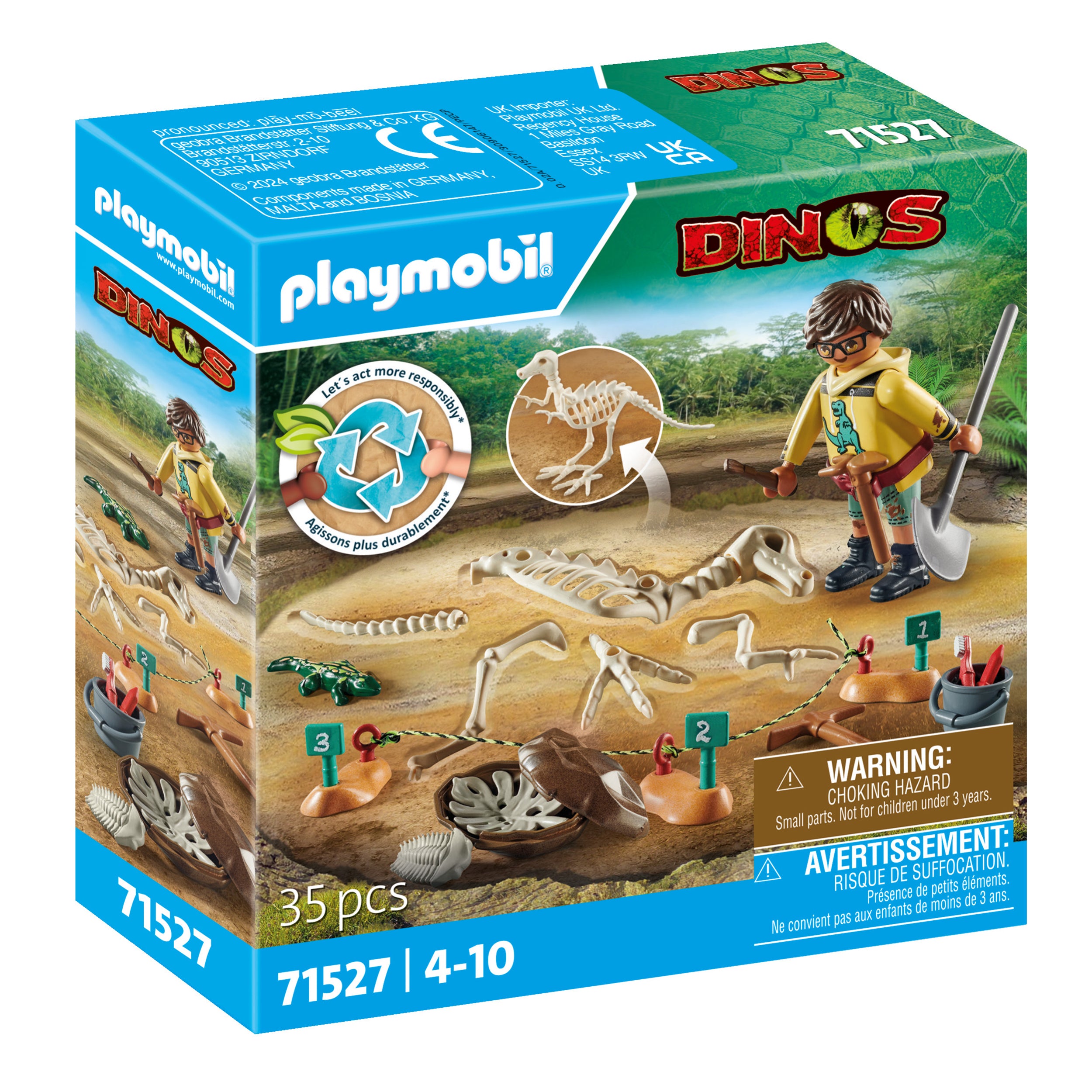 Playmobil Archaeological Dig with Dinosaur Skeleton