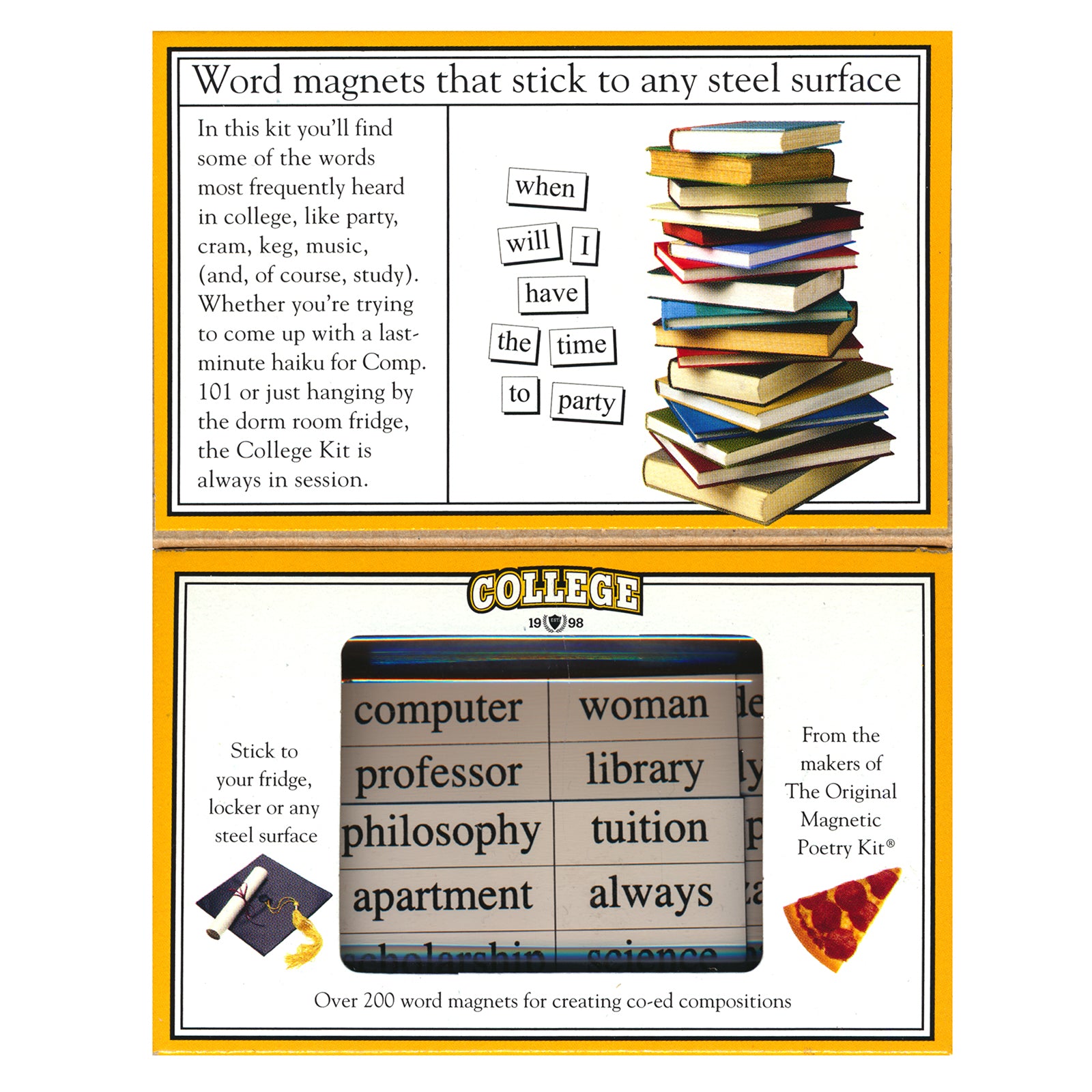 College Magnetic Poetry Kit