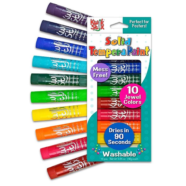 KwikStix Tempera Paint Jewel Colors (Pack of 10)