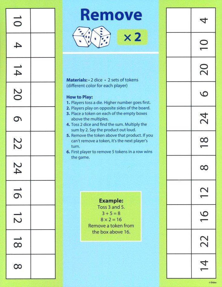 Dice Games for Multiplication Mastery