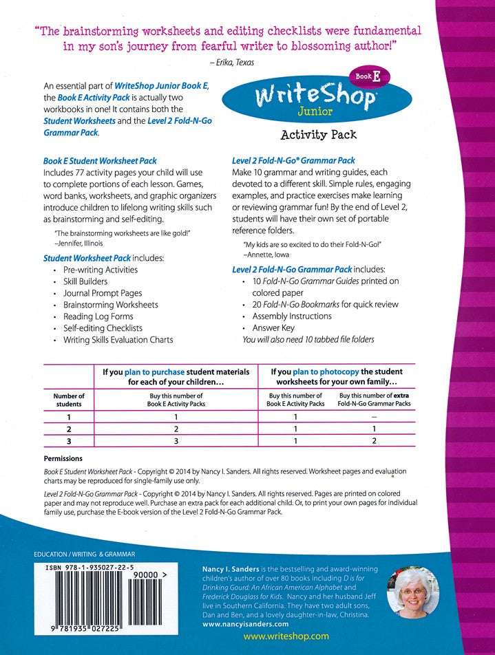 WriteShop Junior Activity Pack E