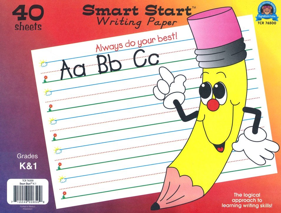 Smart Start Grades K and 1 Writing Paper: 40 sheet tablet