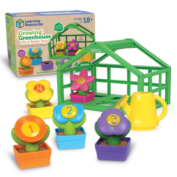 Growing Greenhouse Color and Number Playset