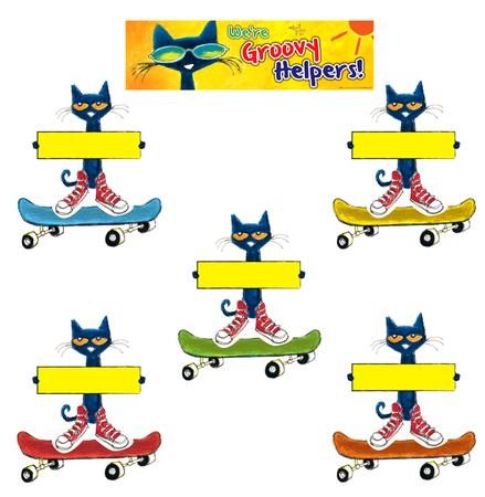 Pete the Cat Groovy Classroom Jobs Mini Bulletin Board