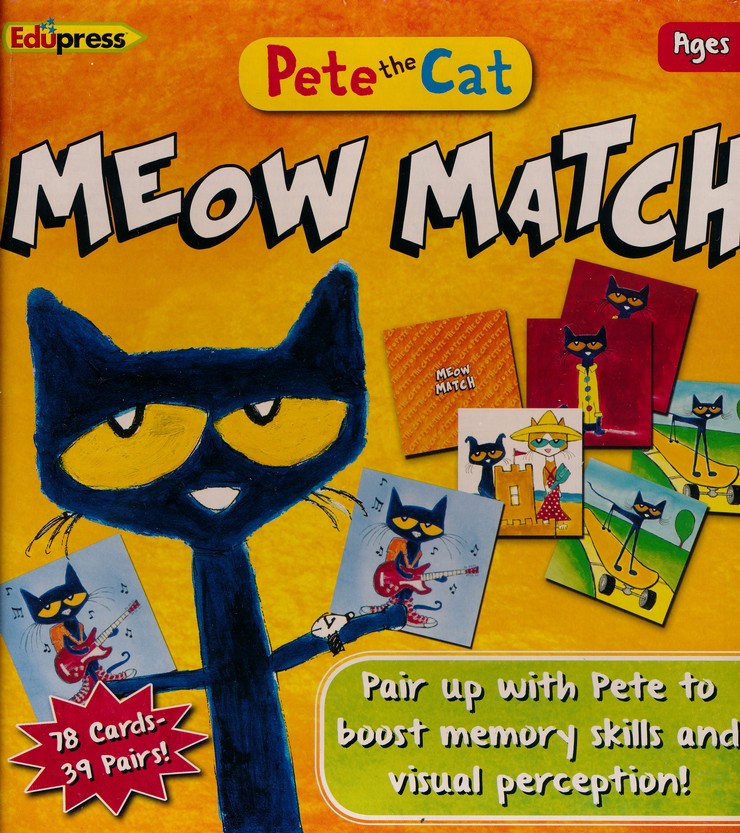 Pete The Cat Meow Match Game