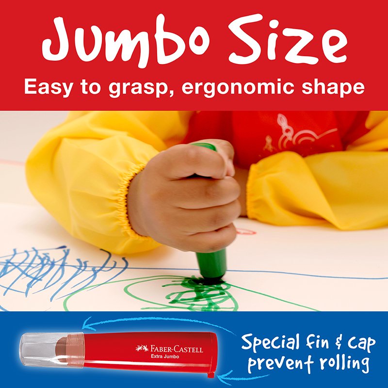 Little Creatives Extra Jumbo Ultra Washable Markers (pkg. of 6)