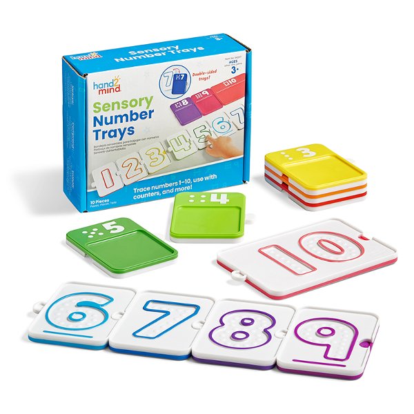 Sensory Number Trays