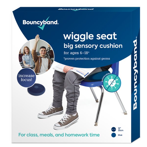 Antimicrobial Wiggle Seat Cushion (Blue; 33cm)