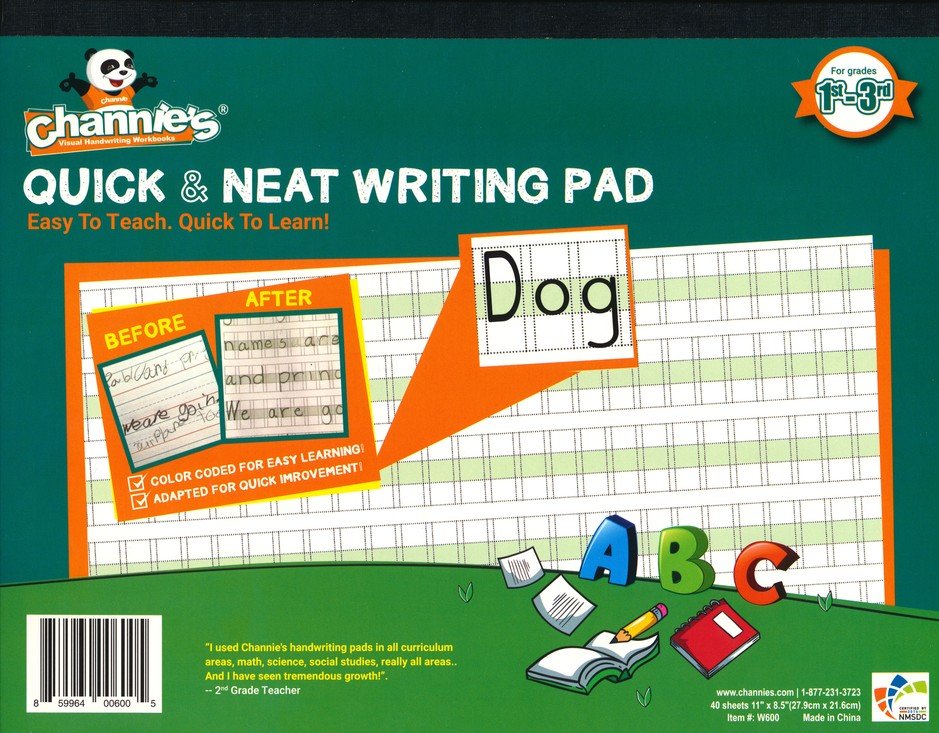 Channie's Quick & Neat Writing Pad